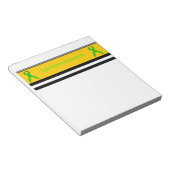 Bloc-note Ruban de la Lime Green Standard par Kenneth Yoncic (Incliné)