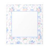 Bloc-note Ruban floral préppy Bows Grandmillennial (Devant)