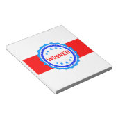 Bloc-note Ruban rouge, blanc et bleu (Incliné)