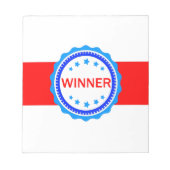 Bloc-note Ruban rouge, blanc et bleu (Devant)