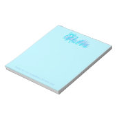 Bloc-note Ruban sarcelle et bleu avec soleil éclatant (Tourné)