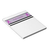 Bloc-note Ruban standard violet par Kenneth Yoncich (Incliné)