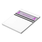 Bloc-note Ruban standard violet par Kenneth Yoncich (Tourné)