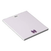 Bloc-note Ruban violet Pois (Incliné)