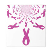 Bloc-note Rubans rose Cancer du sein Sensibilisation Art Imp (Devant)