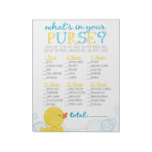 Bloc-note Rubber Duck What's In Your Purse Shower Game (Tourné)