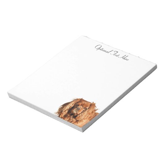 Bloc-note Ruby Cavalier King Charles Spaniel (Tourné)