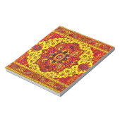 Bloc-note RUG PERSIEN - Rouge et Jaune (Tourné)