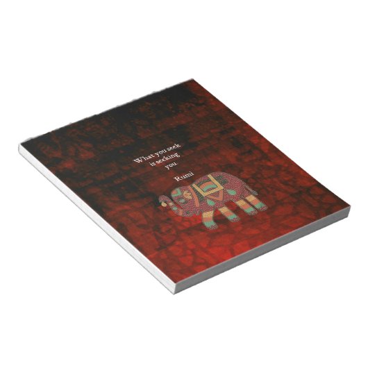 Bloc-note Rumi Inspirationnel Ce Que Vous Cherchez Citer (Incliné)