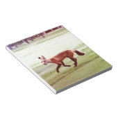 Bloc-note running red fox photographe (Incliné)