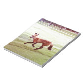 Bloc-note running red fox photographe (Tourné)