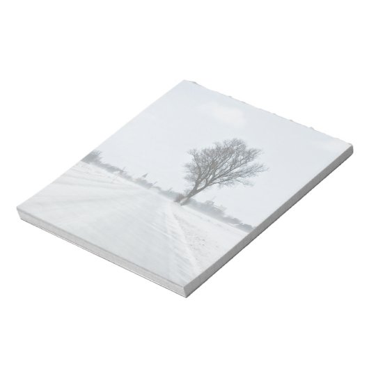 Bloc-note Rural winter road (Tourné)