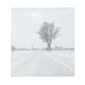 Bloc-note Rural winter road (Devant)