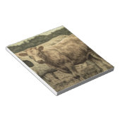 Bloc-note Russe Laiterie ferme animal Brown vache suisse (Incliné)