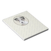 Bloc-note Russell Terrier Peinture rugueuse - Art Chien orig (Incliné)