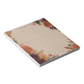 Bloc-note Rustic Orange Marigold To Do List Nature Botanical (Incliné)