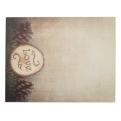 Bloc-note Rustic Pines Woods Mariage (Devant)