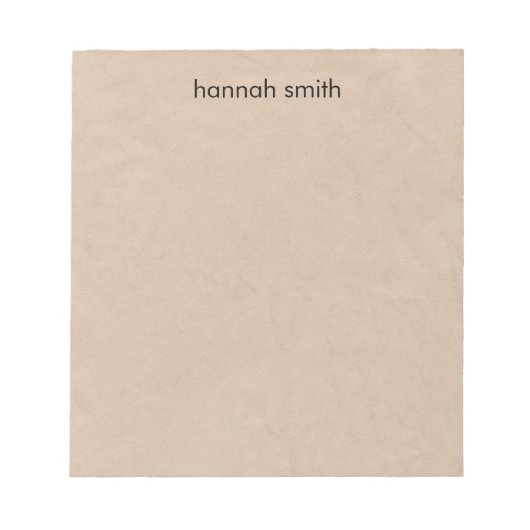 Bloc-note Rustique Kraft (Devant)