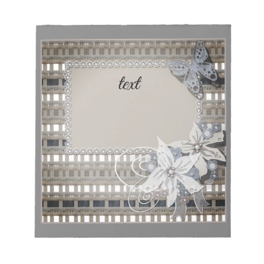 Bloc-note Rustique, mariage (Devant)