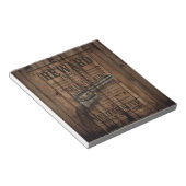 Bloc-note rustique texas star cowboy western country double  (Incliné)