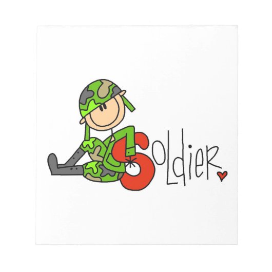 Bloc-note S est pour Soldat (Devant)