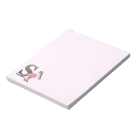 Bloc-note S est pour Spoonbill (Tourné)