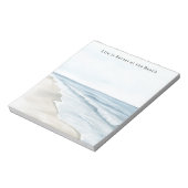 Bloc-note Sable de plage océan (Tourné)