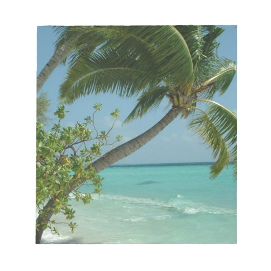 Bloc-note Sable de plage Tropical Sable Eau Soleil Océan Vag (Devant)