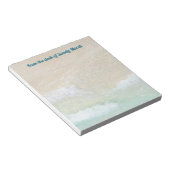 Bloc-note Sable n Surf du bureau de la carte à notes personn (Incliné)