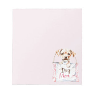 Bloc-note Sac À Main Maman Chien Rose Pâle
