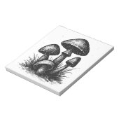 Bloc-note Sac à Tote de grappe de champignons dessinés à l'e (Tourné)