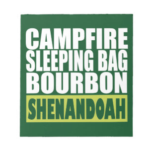 Bloc-note Sac couché de feu de camp Bourbon Shenandoah