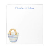 Bloc-note Sac de plage Watercolor (Devant)