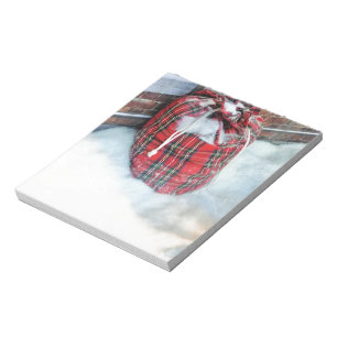 Bloc-note Sac du Père Noël dans la neige