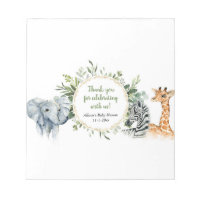 Safari baby shower verdure enveloppes de bar à suc