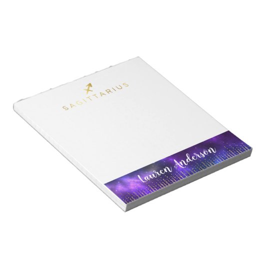 Bloc-note Sagittarius Astrologie Poster It NotePad (Incliné)