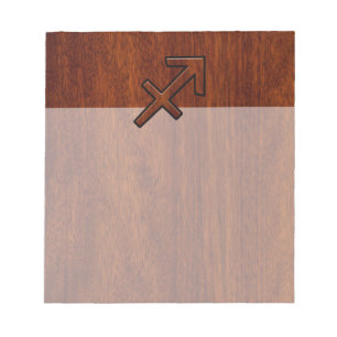 Bloc-note Sagittarius Zodiac Connexion style acajou