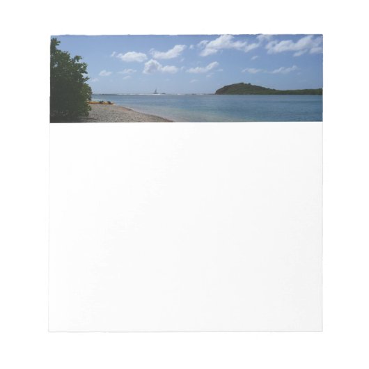 Bloc-note Sailboat à la distance de St Thomas (Devant)