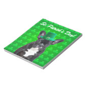 Bloc-note Saint Patrick, Chien de taureau français (Tourné)