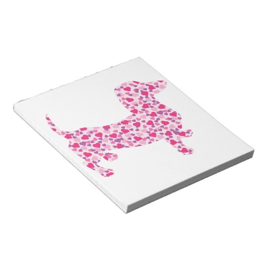 Bloc-note Saint Valentin Dachshund (Incliné)