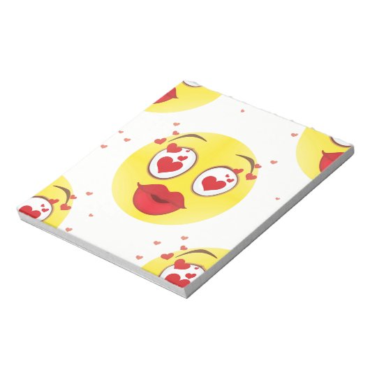 Bloc-note Saint Valentin Emoji (Tourné)