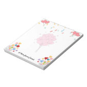 Bloc-note Saint Valentin Joli Ballons de Coeur Rouge (Tourné)