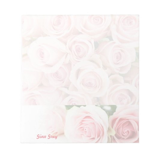 Bloc-note Saint Valentin Roses Pretty Rose (Devant)