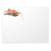 Bloc-note Saint Valentin vintage, Coeurs Romantiques Floatin (Devant)