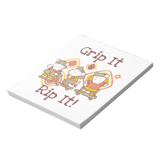 Bloc-note Saisissez-le et déchirez-le faisant de la planche (Tourné)