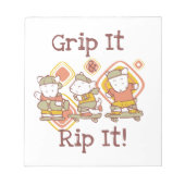 Bloc-note Saisissez-le et déchirez-le faisant de la planche  (Devant)