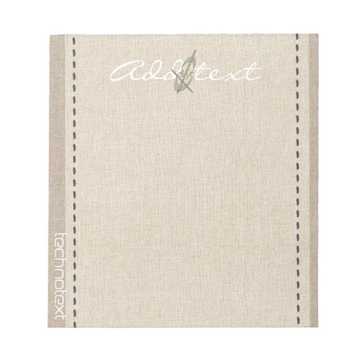 Bloc-note Saison de vacances personnalisées Vibe (Devant)