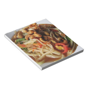 Bloc-note Salade de Papaya épicée Ayutthaya [Som Tam] avec C