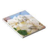 Bloc-note Salade de pommes de terre avec saucisses et moutar (Incliné)