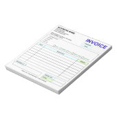 Bloc-note Sales Invoice Receipt | Company / Business Name (Tourné)